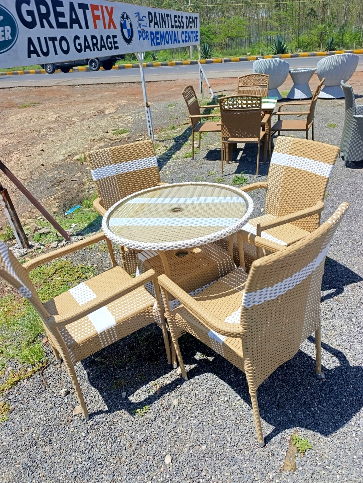 Mellar Armchair Dining Set - Image 2