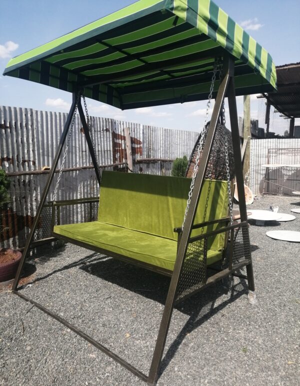 2-Seater Powder Coated Swing with Waterproof Canvas Shade